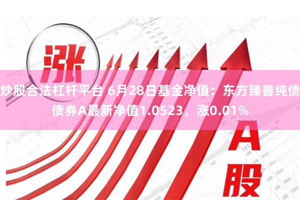 炒股合法杠杆平台 6月28日基金净值：东方臻善纯债债券A最新净值1.0523，涨0.01%