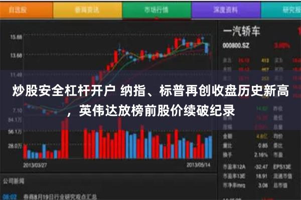 炒股安全杠杆开户 纳指、标普再创收盘历史新高，英伟达放榜前股价续破纪录