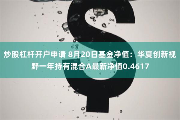 炒股杠杆开户申请 8月20日基金净值：华夏创新视野一年持有混合A最新净值0.4617